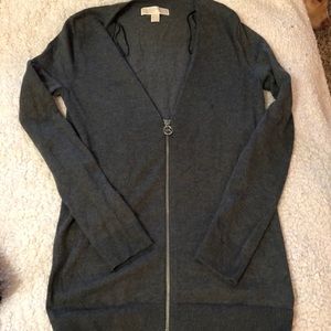 MK zip up sweater